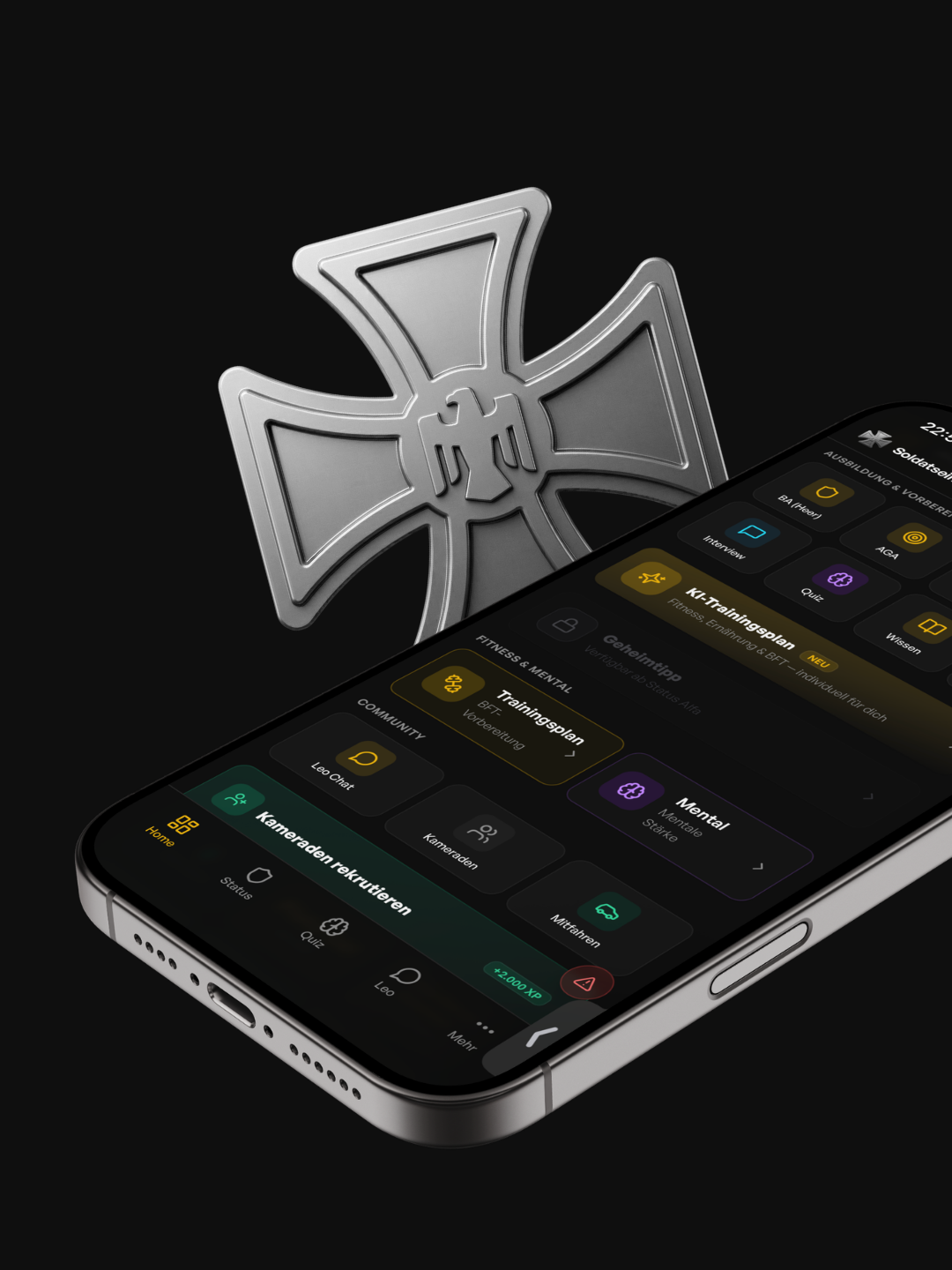 Soldatsein App Dashboard